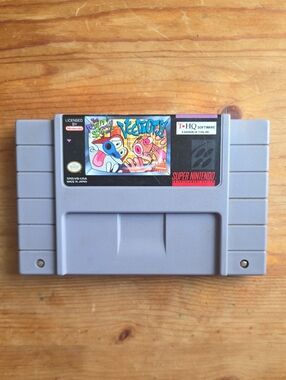 SNES Ren & Stimpy Veediots THQ Super Nintendo 1993 Video Game Cartridge TESTED